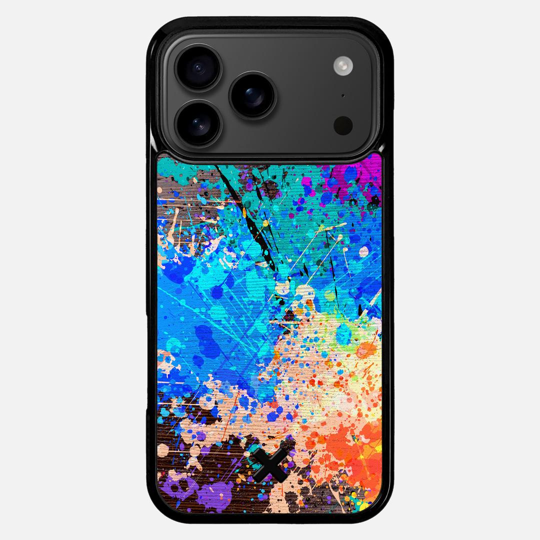 Chroma Case for the Apple iPhone 17 Pro Max featuring a UV Printed Wenge Wood backer with the Keyway X Mark#Phone Model_iPhone 17 Pro Max
