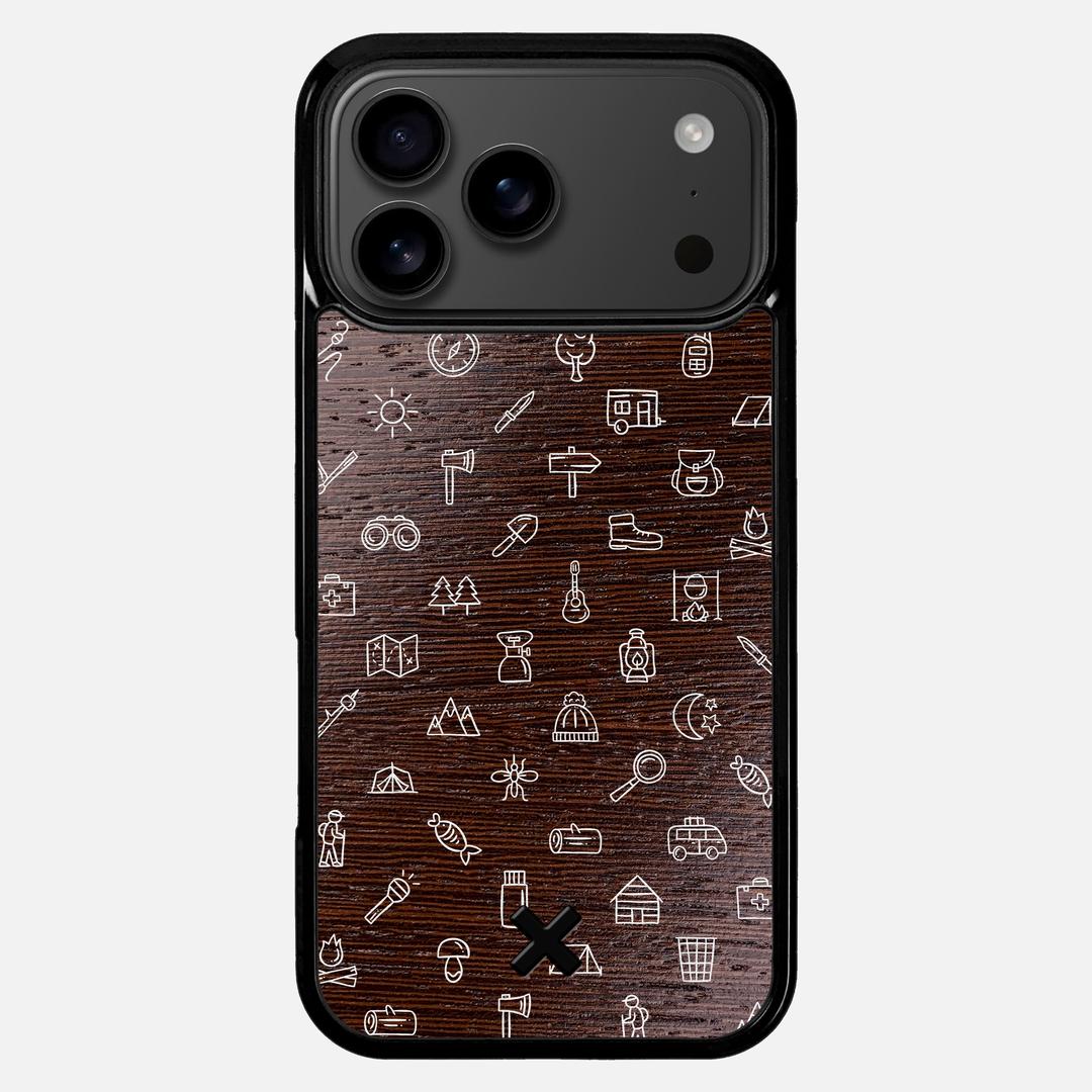 Gear Case for the Apple iPhone 17 Pro Max featuring a UV Printed Wenge Wood backer with the Keyway X Mark#Phone Model_iPhone 17 Pro Max