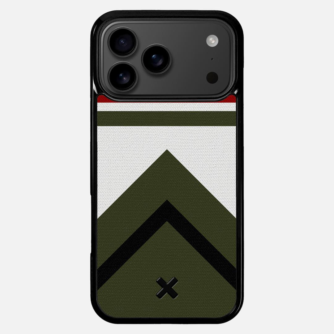 Peak Case for the Apple iPhone 17 Pro Max featuring a UV Printed Cotton Canvas backer with the Keyway X Mark#Phone Model_iPhone 17 Pro Max