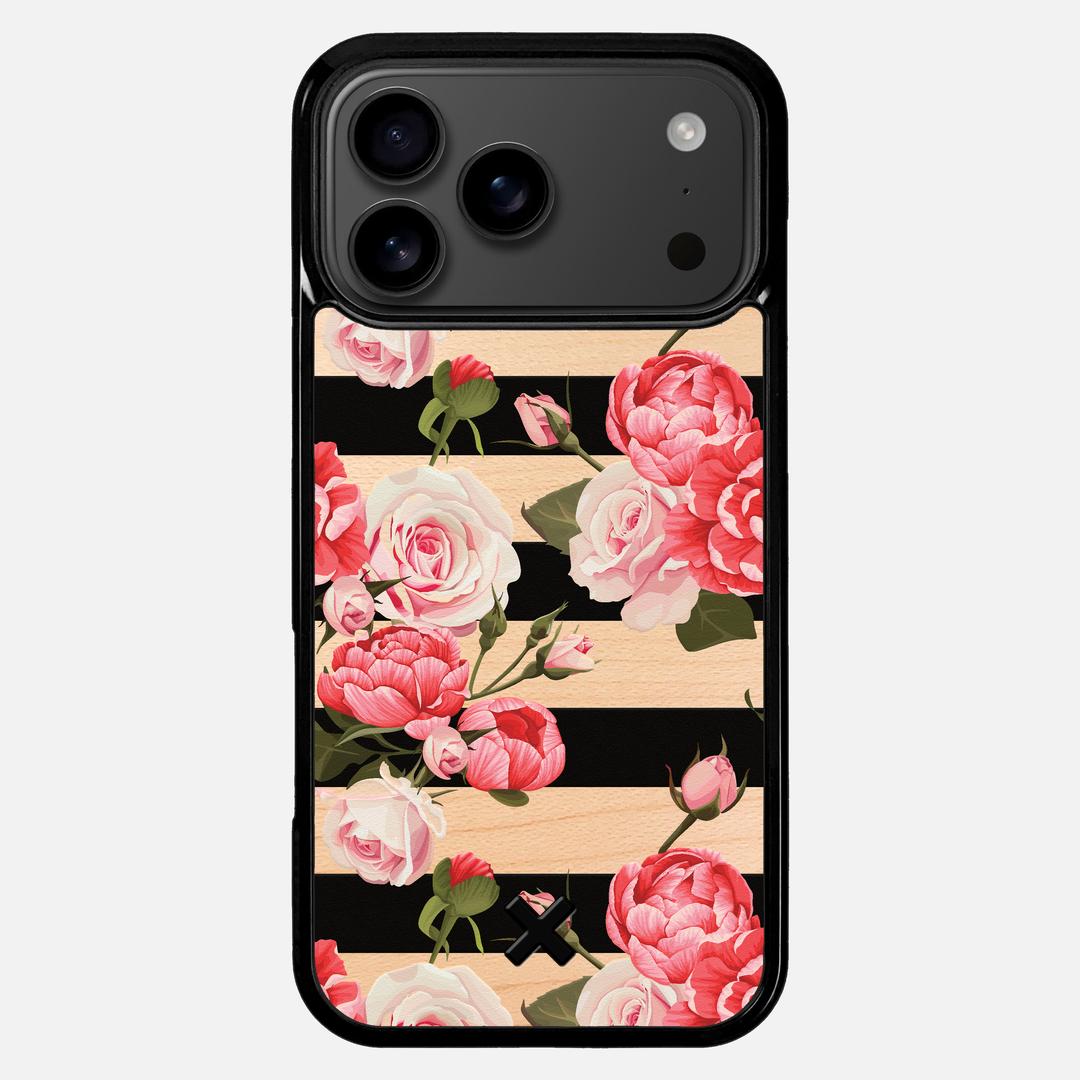 Peony Case for the Apple iPhone 17 Pro Max featuring a UV Printed Maple Wood backer with the Keyway X Mark#Phone Model_iPhone 17 Pro Max