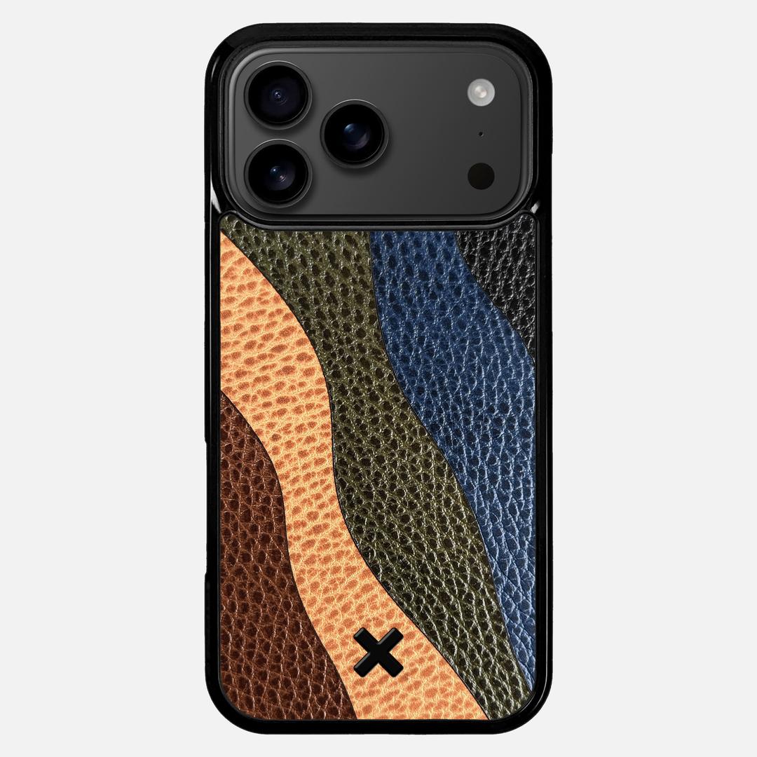 Sable Leather Case for the Apple iPhone 17 Pro Max featuring a Genuine Leather backer with the Keyway X Mark#Phone Model_iPhone 17 Pro Max