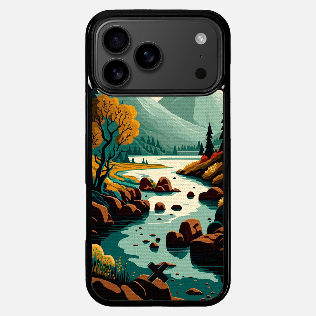 Sanctuary Case for the Apple iPhone 17 Pro Max featuring a UV Printed Cotton Canvas backer with the Keyway X Mark#Phone Model_iPhone 17 Pro Max