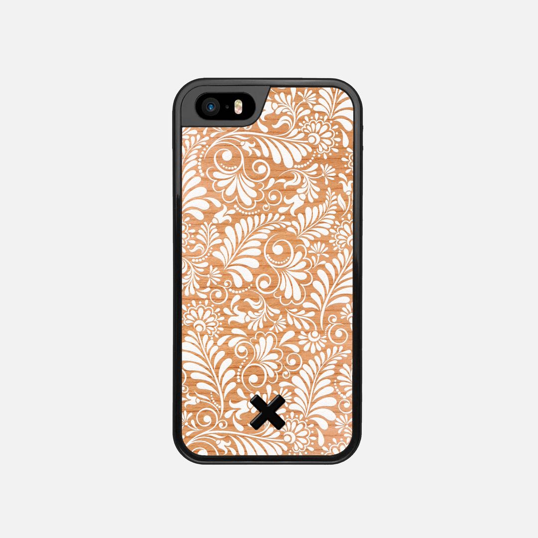 Botanica Case for the Apple iPhone 5S featuring a UV Printed Cherry Wood backer with the Keyway X Mark#Phone Model_iPhone 5S