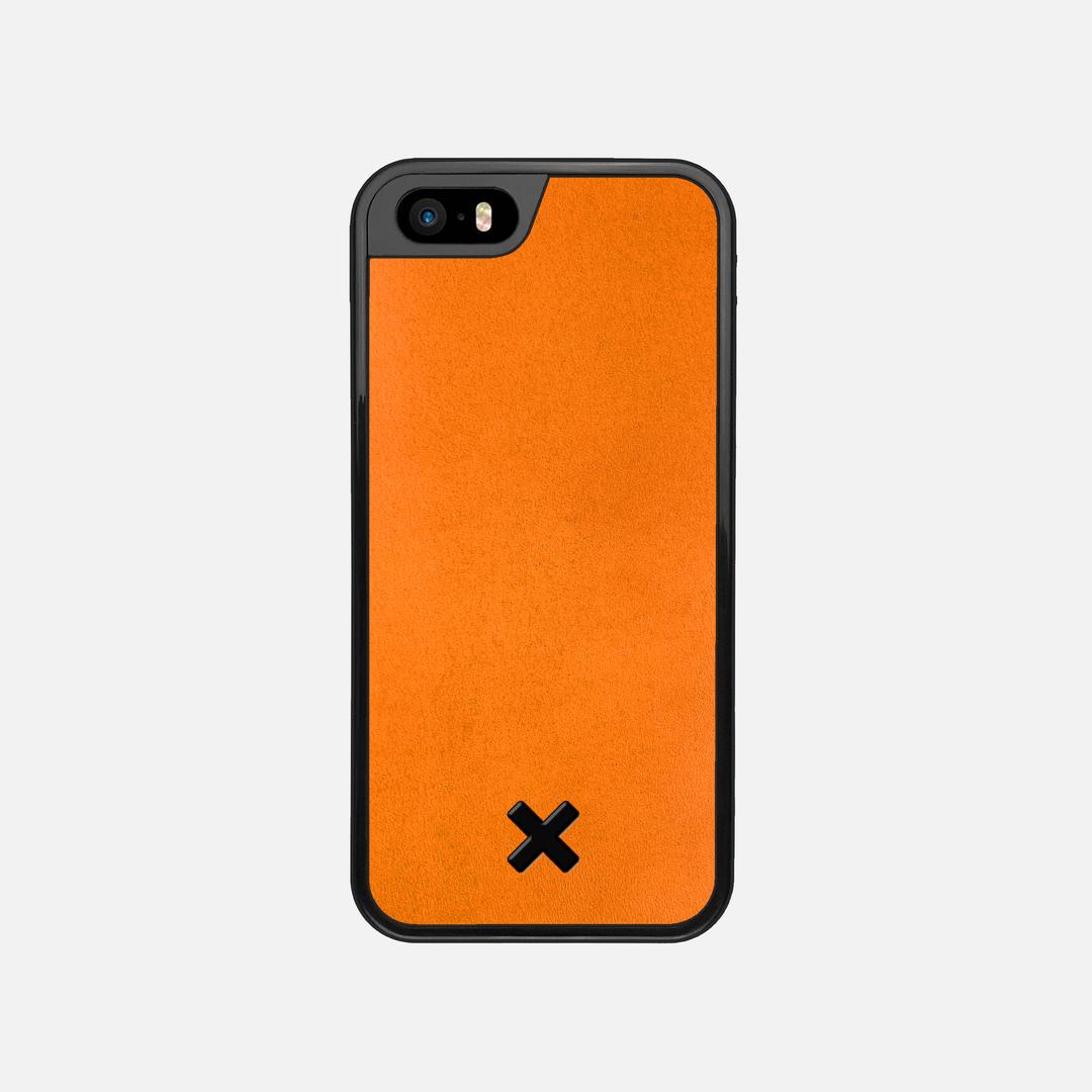 Honey Leather Case for the Apple iPhone 5 featuring a Genuine Leather backer with the Keyway X Mark#Phone Model_iPhone 5