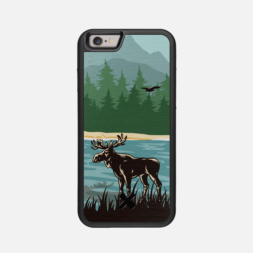 Moose Tracks Case for the Apple iPhone 6S featuring a UV Printed Wenge Wood backer with the Keyway X Mark#Phone Model_iPhone 6S