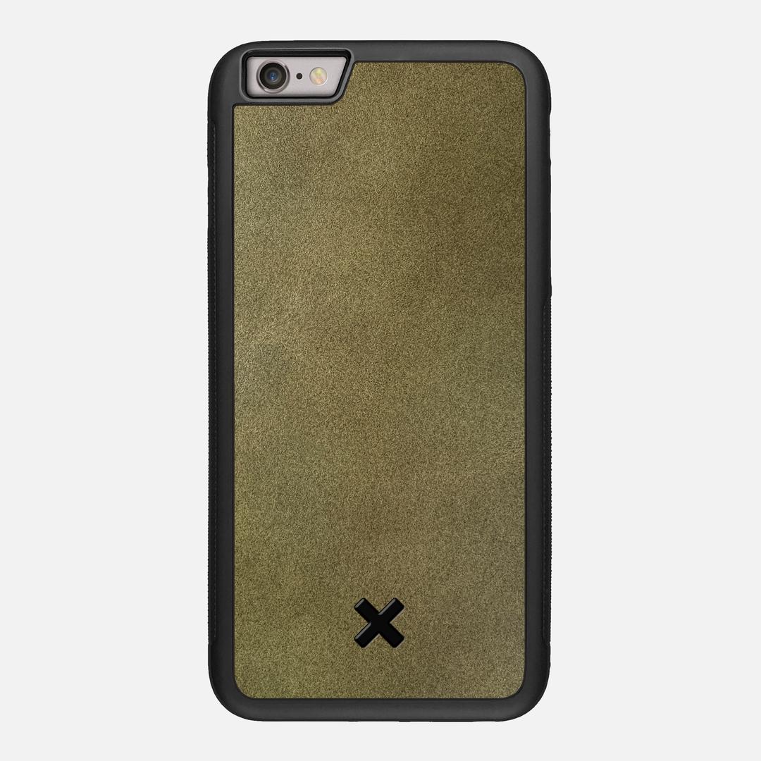 Olive Leather Case for the Apple iPhone 6S Plus featuring a Genuine Leather backer with the Keyway X Mark#Phone Model_iPhone 6S Plus