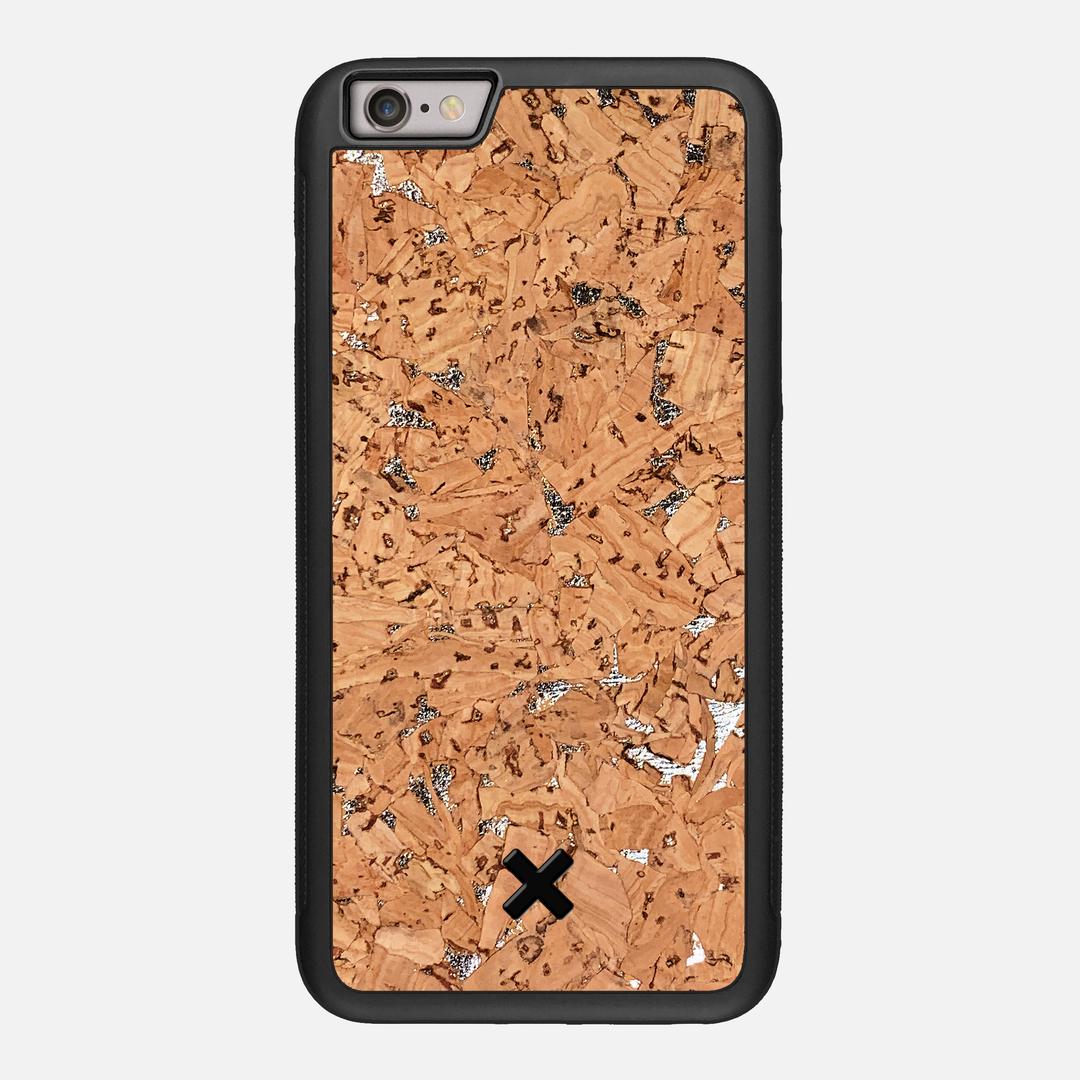 Silver Cork Case for the Apple iPhone 6S Plus featuring a Genuine Cork backer with the Keyway X Mark#Phone Model_iPhone 6S Plus