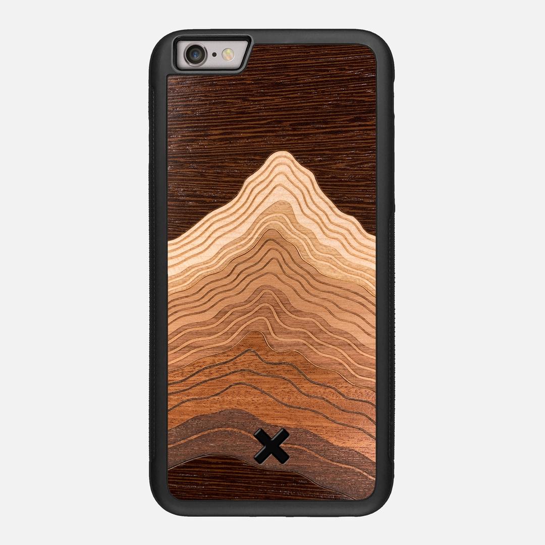 Summit Case for the Apple iPhone 6S Plus featuring a mountain of Wenge, Maple, Cherry, and Sapele Wood backer with the Keyway X Mark#Phone Model_iPhone 6S Plus