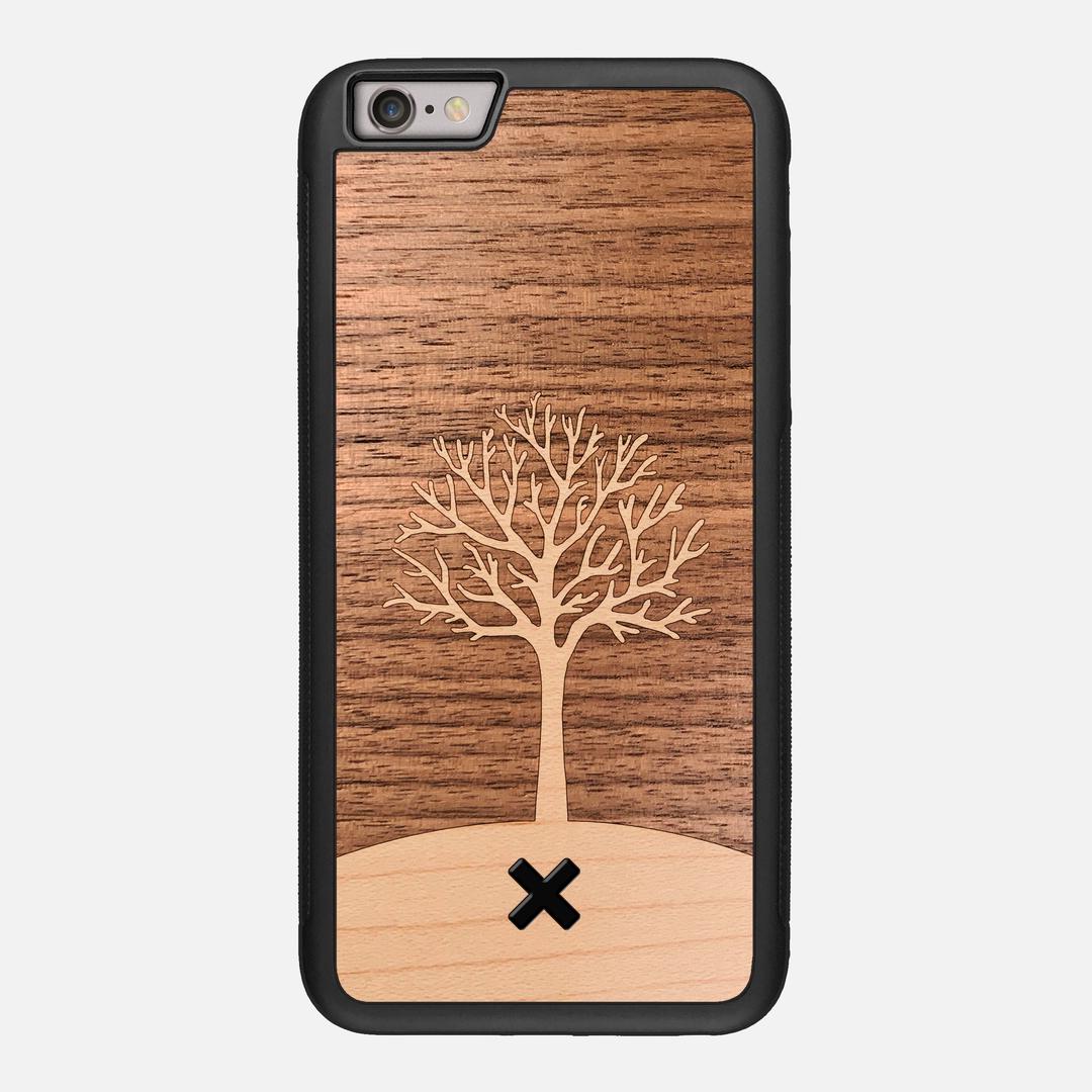 Tree of Life Case for the Apple iPhone 6 Plus featuring a Maple and Walnut Wood backer with the Keyway X Mark#Phone Model_iPhone 6 Plus