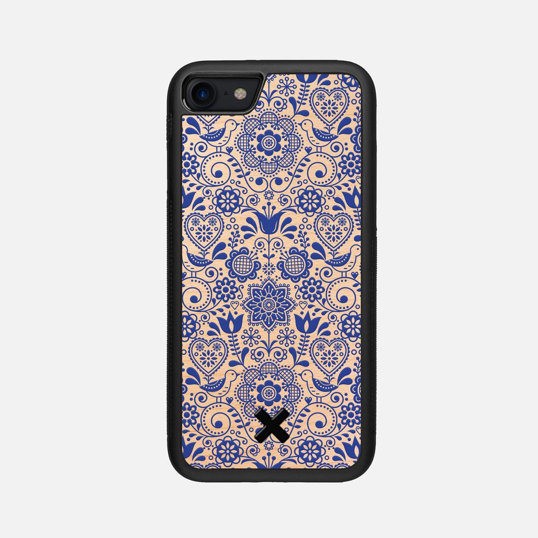 Bloom Case for the Apple iPhone 7 featuring a UV Printed Maple Wood backer with the Keyway X Mark#Phone Model_iPhone 7