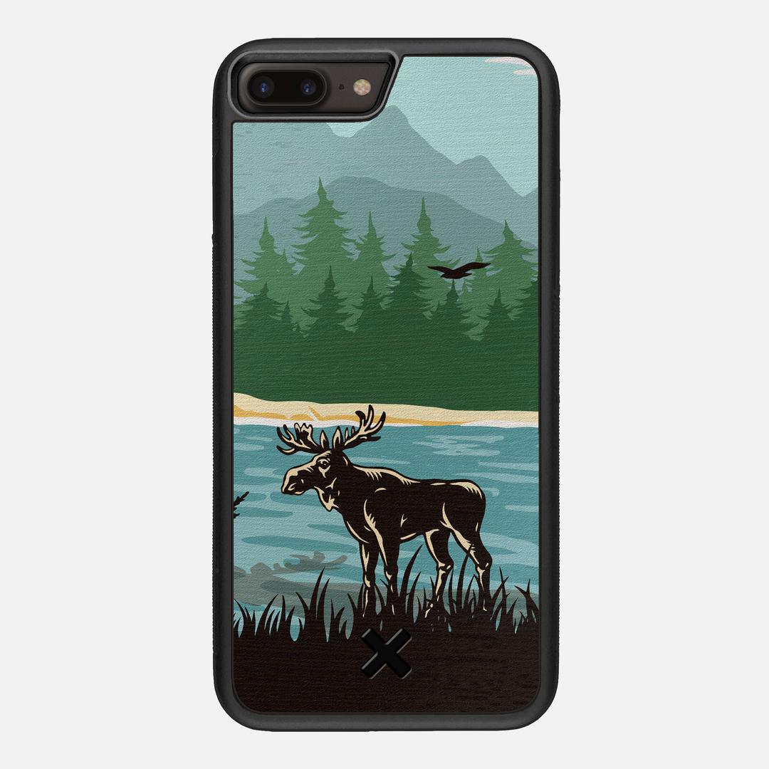 Moose Tracks Case for the Apple iPhone 7 Plus featuring a UV Printed Wenge Wood backer with the Keyway X Mark#Phone Model_iPhone 7 Plus