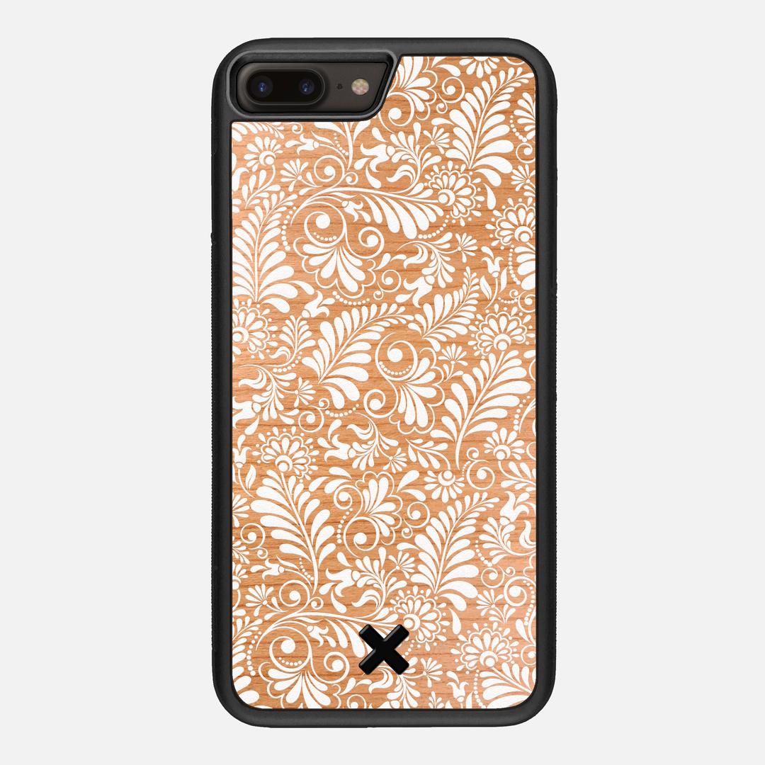 Botanica Case for the Apple iPhone 8 Plus featuring a UV Printed Cherry Wood backer with the Keyway X Mark#Phone Model_iPhone 8 Plus