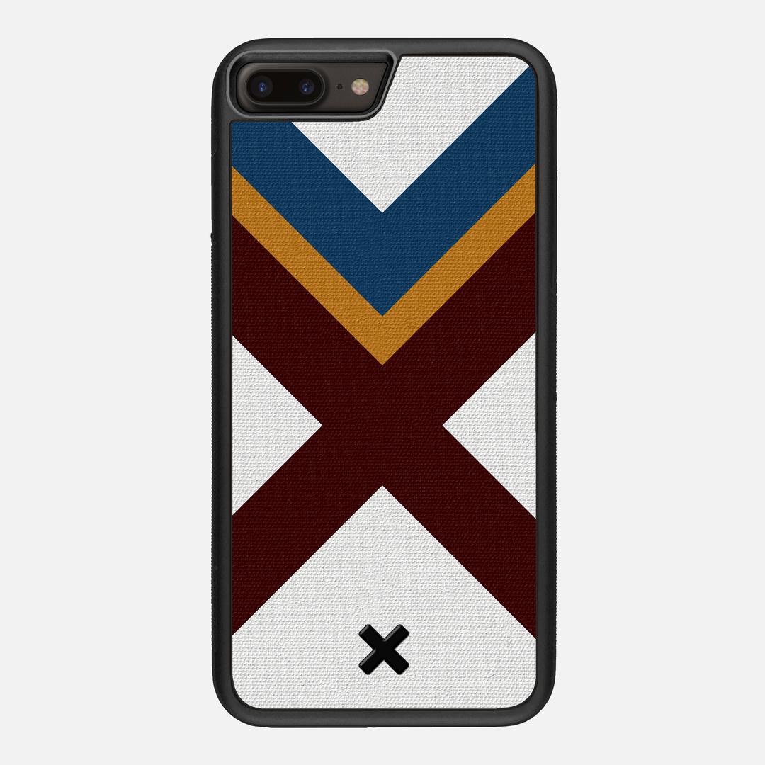 Range Case for the Apple iPhone 8 Plus featuring a UV Printed Cotton Canvas backer with the Keyway X Mark#Phone Model_iPhone 8 Plus