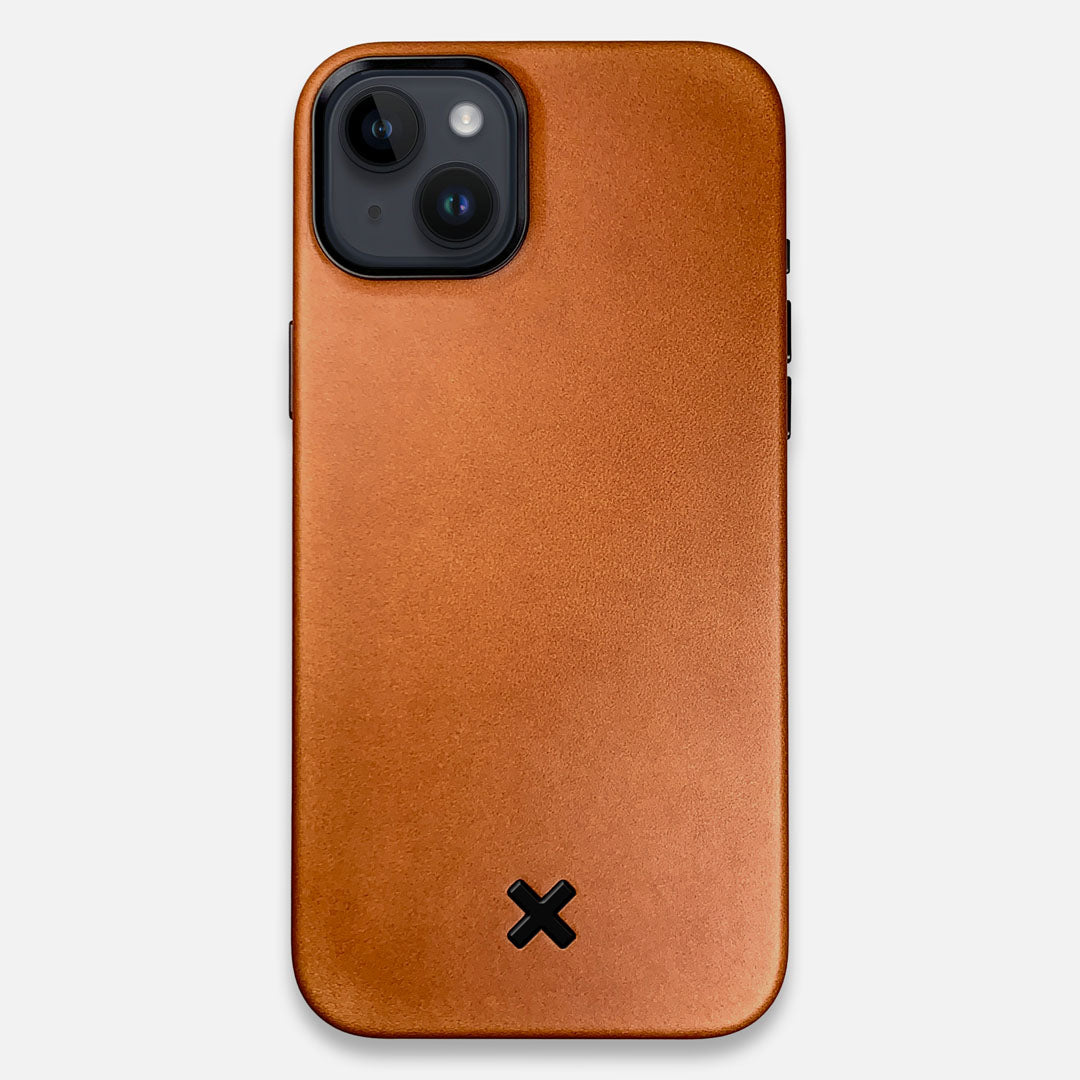Full Leather Case - Whiskey - MagSafe iPhone 15 Plus by Keyway Designs