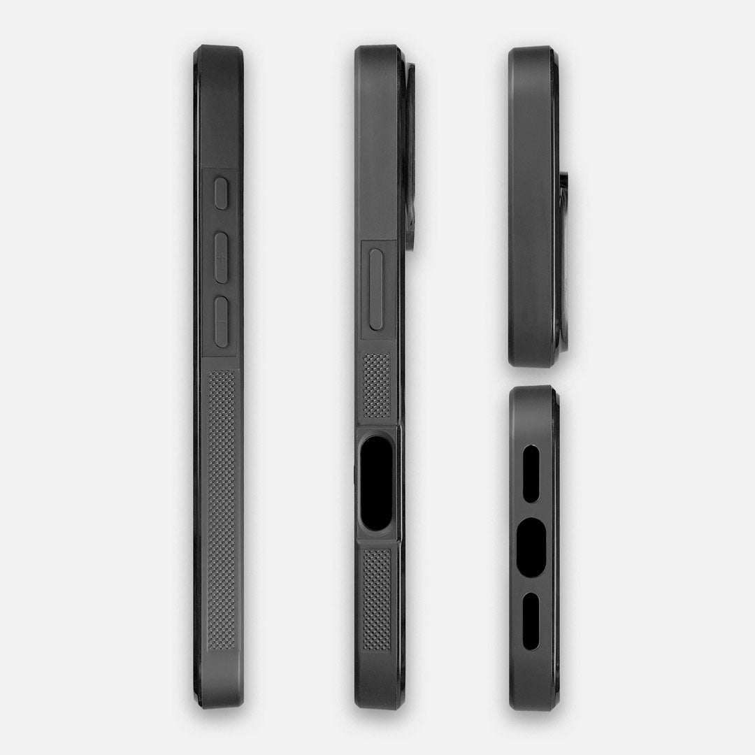 Side Buttons and Port views of the Keyway Sable Leather Case#Phone Model_iPhone 16 Pro||Phone Model_iPhone 17 Pro