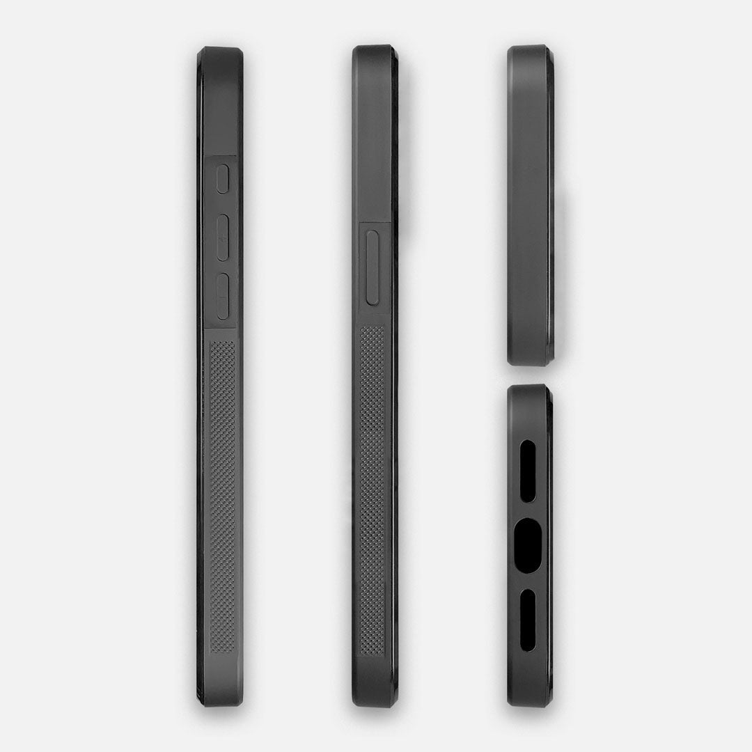 Side Buttons and Port views of the Keyway Sable Leather Case#Phone Model_iPhone 16e