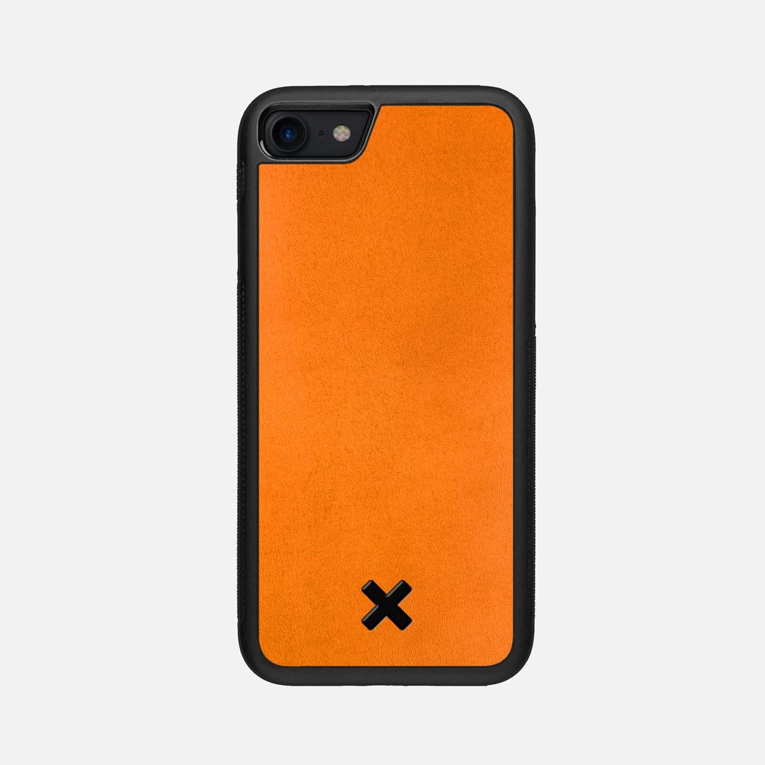 Honey Leather Case for the Apple iPhone SE (2020) featuring a Genuine Leather backer with the Keyway X Mark#Phone Model_iPhone SE (2020)