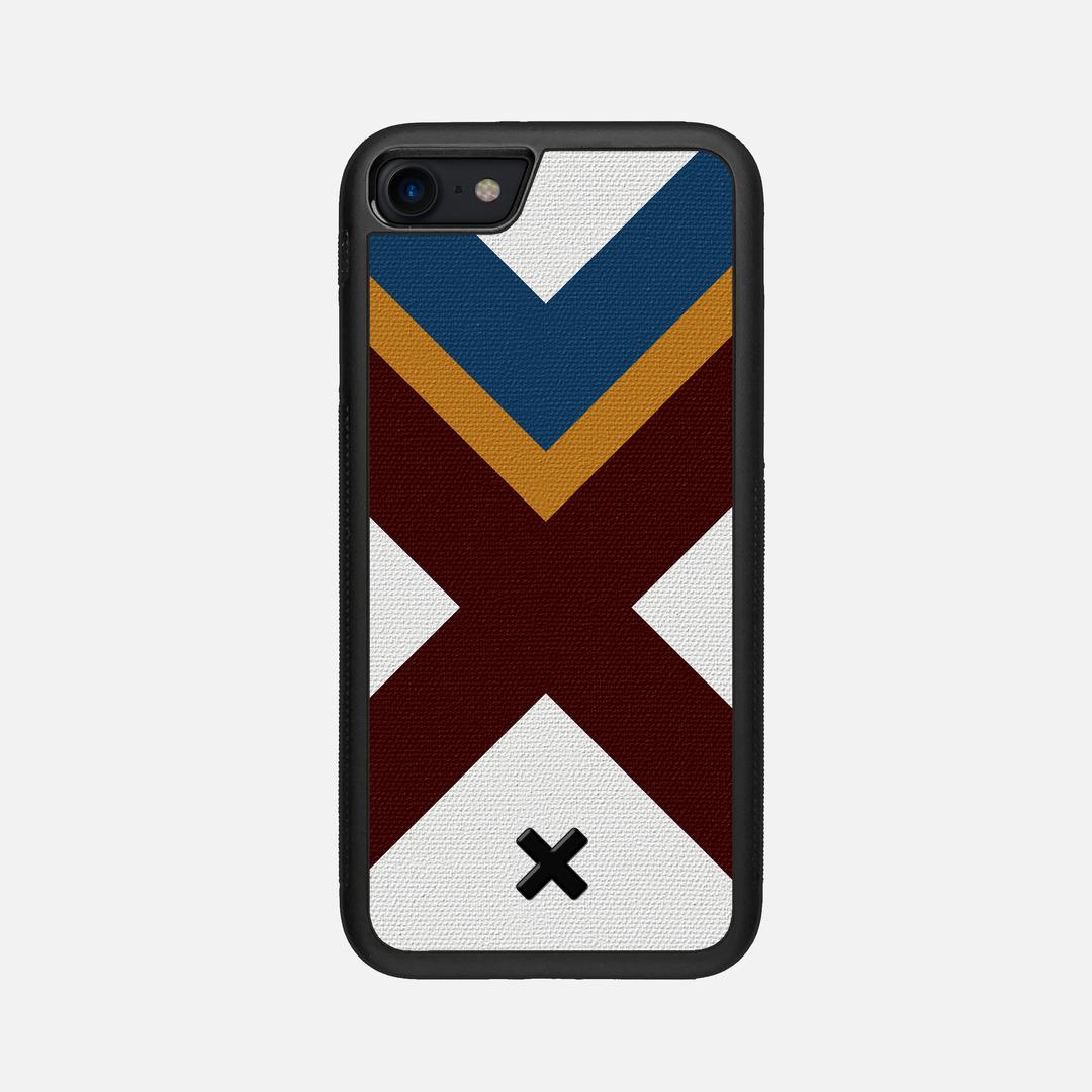 Range Case for the Apple iPhone SE (2020) featuring a UV Printed Cotton Canvas backer with the Keyway X Mark#Phone Model_iPhone SE (2020)