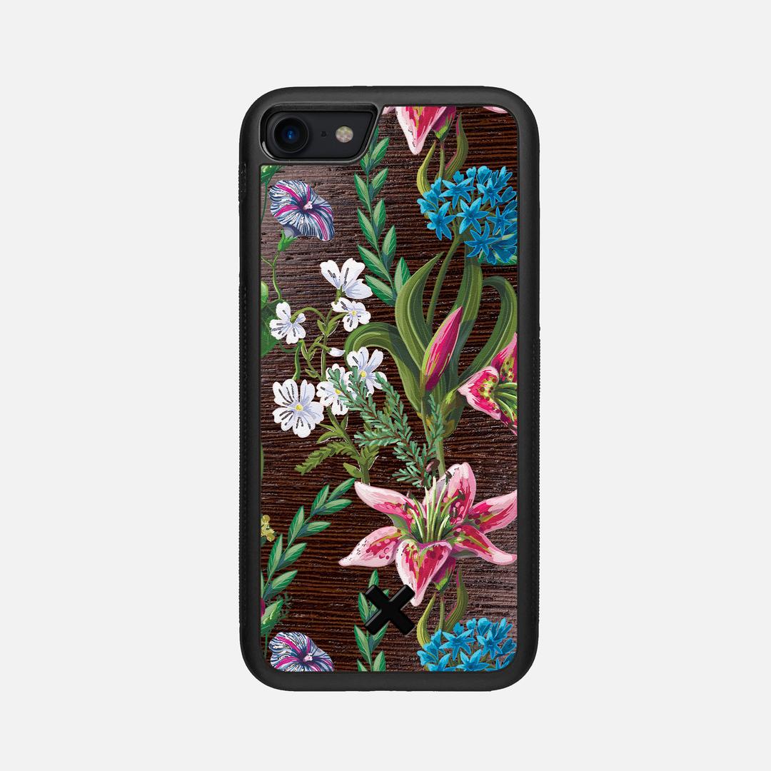 Stargazer Case for the Apple iPhone SE (2020) featuring a UV Printed Wenge Wood backer with the Keyway X Mark#Phone Model_iPhone SE (2020)