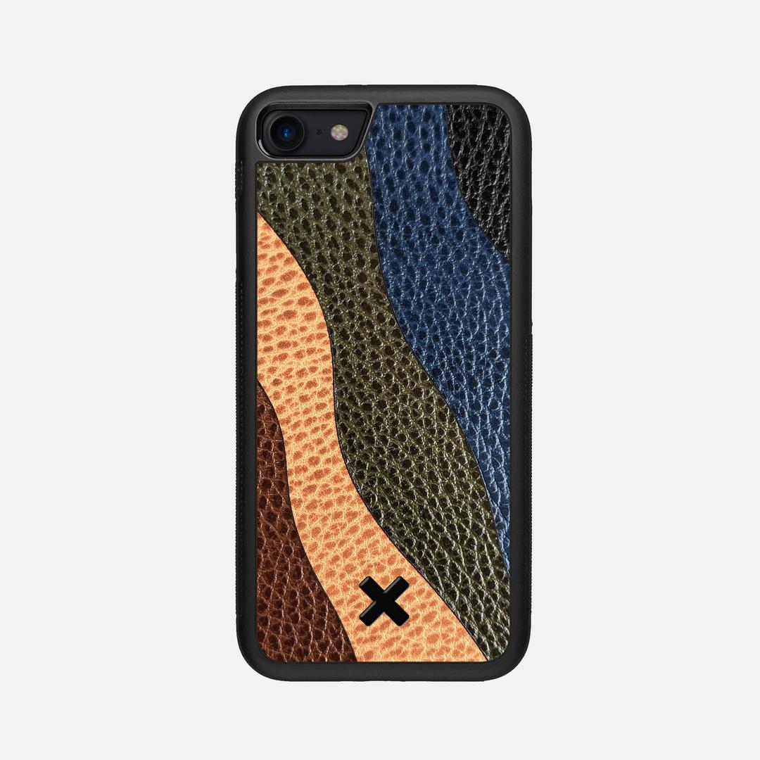 Sable Leather Case for the Apple iPhone SE (2022) featuring a Genuine Leather backer with the Keyway X Mark#Phone Model_iPhone SE (2022)