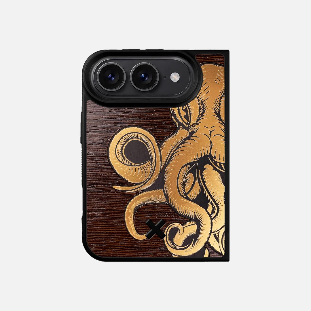 Kraken 2 - Wood & Gold Phone Case