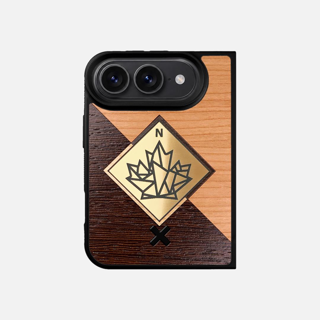 True North - Wood & Gold Phone Case