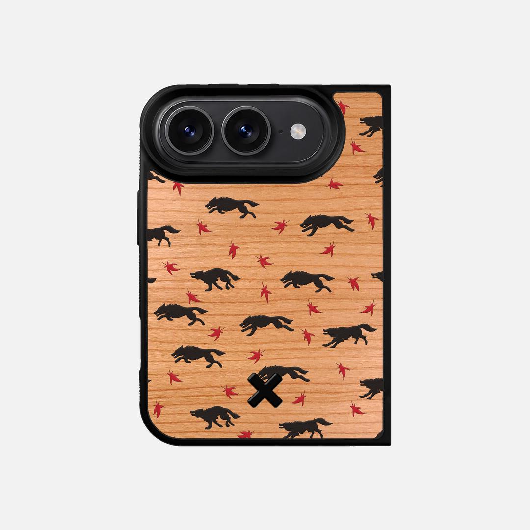 Lupine Case for the Apple iPhone Duo featuring a UV Printed Cherry Wood backer with the Keyway X Mark#Phone Model_iPhone Duo