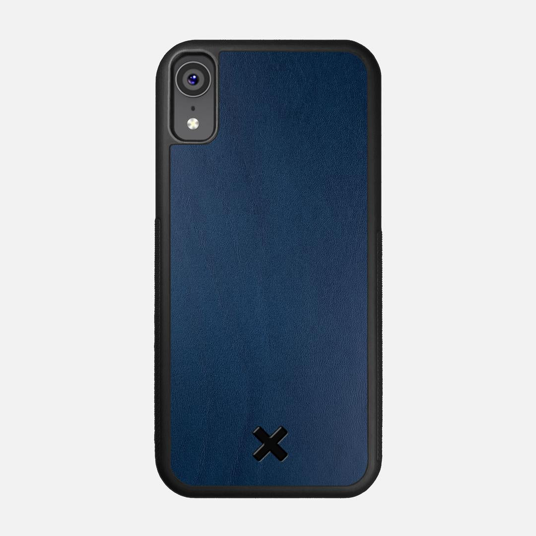 Midnight Leather Case for the Apple iPhone XR featuring a Genuine Leather backer with the Keyway X Mark#Phone Model_iPhone XR