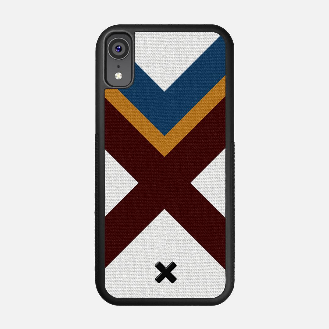 Range Case for the Apple iPhone XR featuring a UV Printed Cotton Canvas backer with the Keyway X Mark#Phone Model_iPhone XR