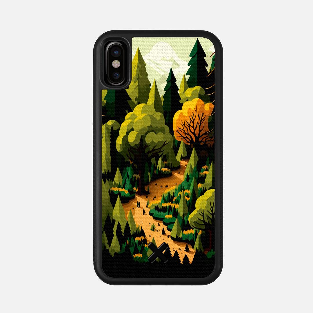 Evergreen Case for the Apple iPhone XS featuring a UV Printed Cotton Canvas backer with the Keyway X Mark#Phone Model_iPhone XS