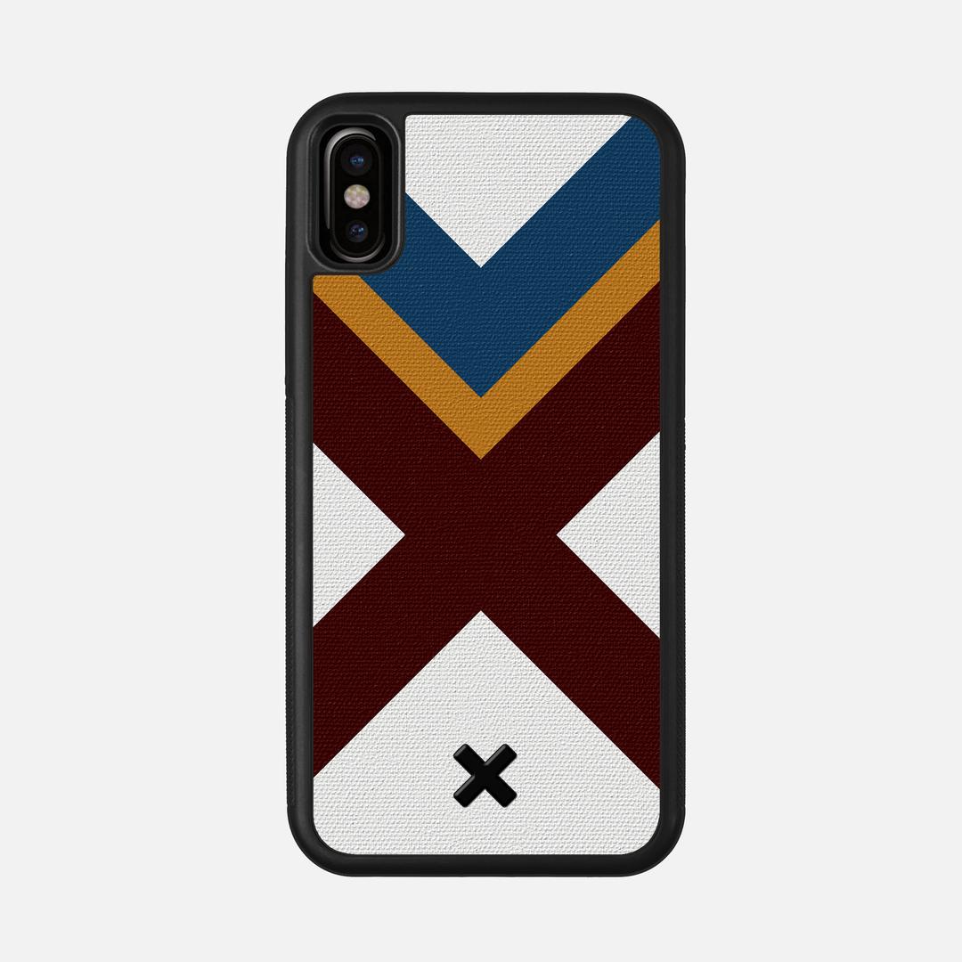 Range Case for the Apple iPhone XS featuring a UV Printed Cotton Canvas backer with the Keyway X Mark#Phone Model_iPhone XS