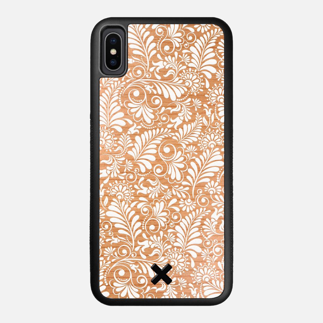 Botanica Case for the Apple iPhone XS Max featuring a UV Printed Cherry Wood backer with the Keyway X Mark#Phone Model_iPhone XS Max