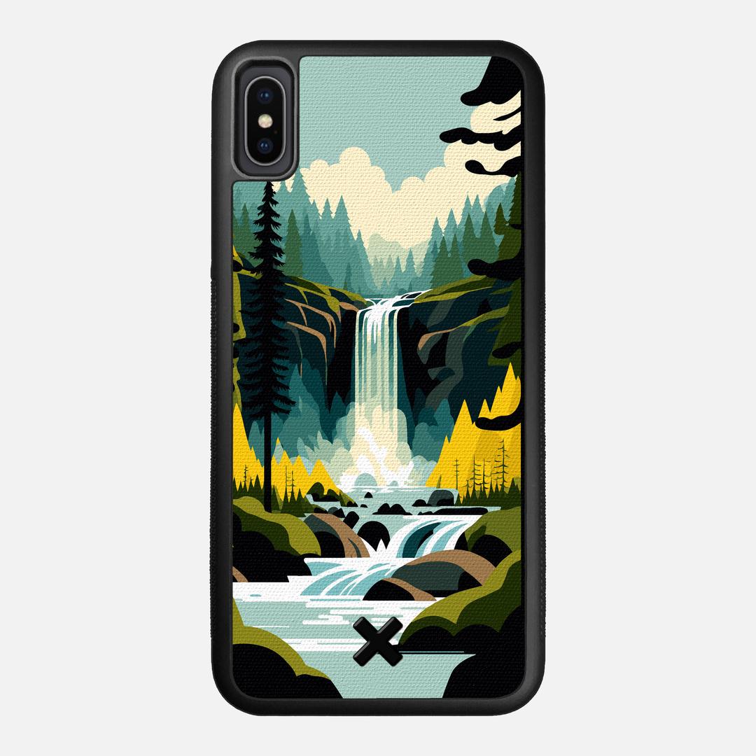 Cascade Case for the Apple iPhone XS Max featuring a UV Printed Cotton Canvas backer with the Keyway X Mark#Phone Model_iPhone XS Max