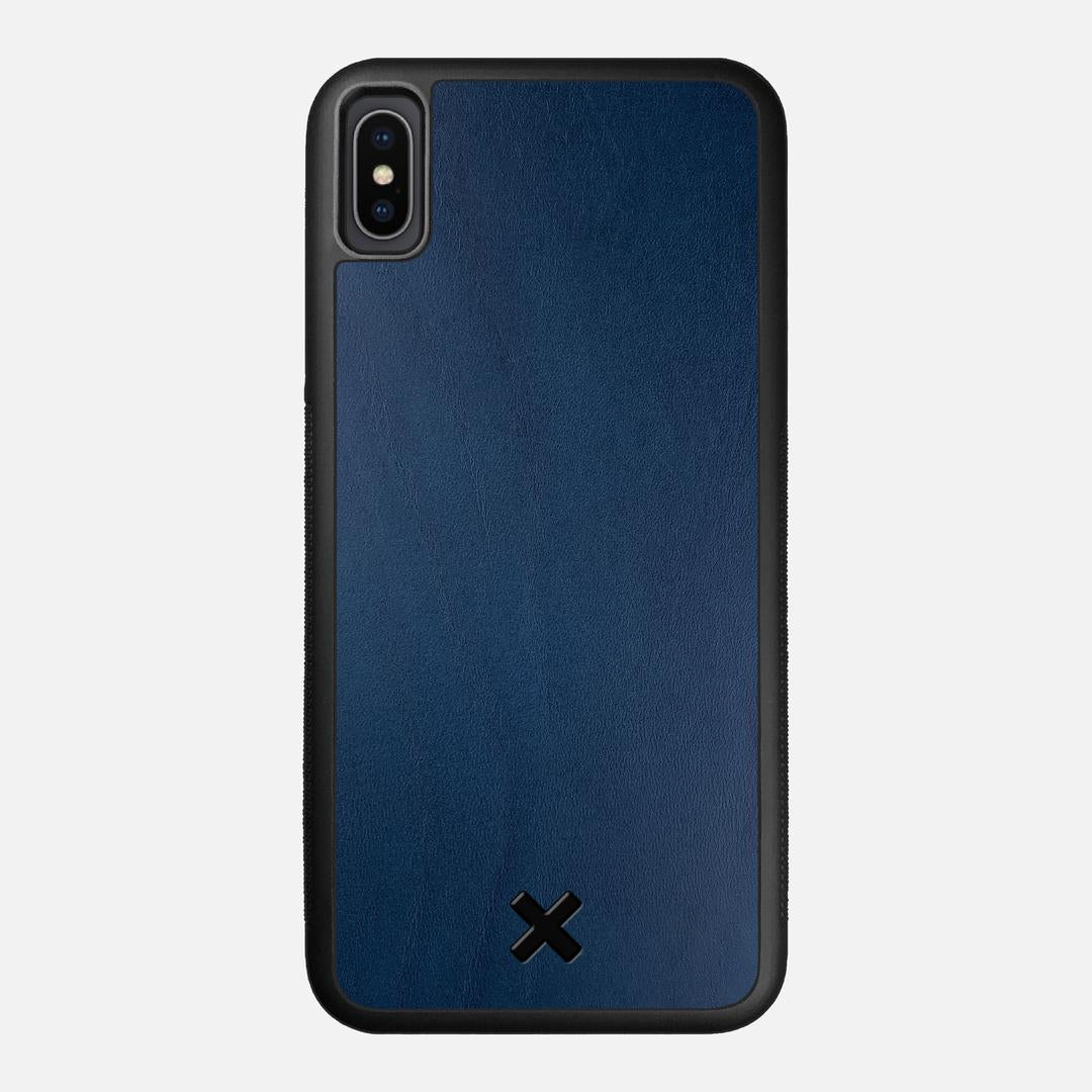 Midnight Leather Case for the Apple iPhone XS Max featuring a Genuine Leather backer with the Keyway X Mark#Phone Model_iPhone XS Max