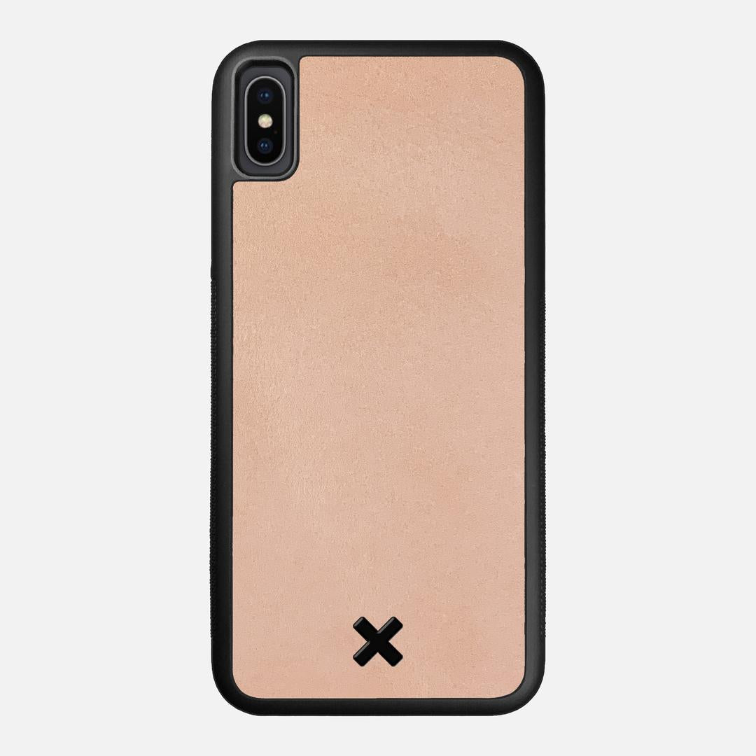 Natural Leather Case for the Apple iPhone XS Max featuring a Genuine Leather backer with the Keyway X Mark#Phone Model_iPhone XS Max