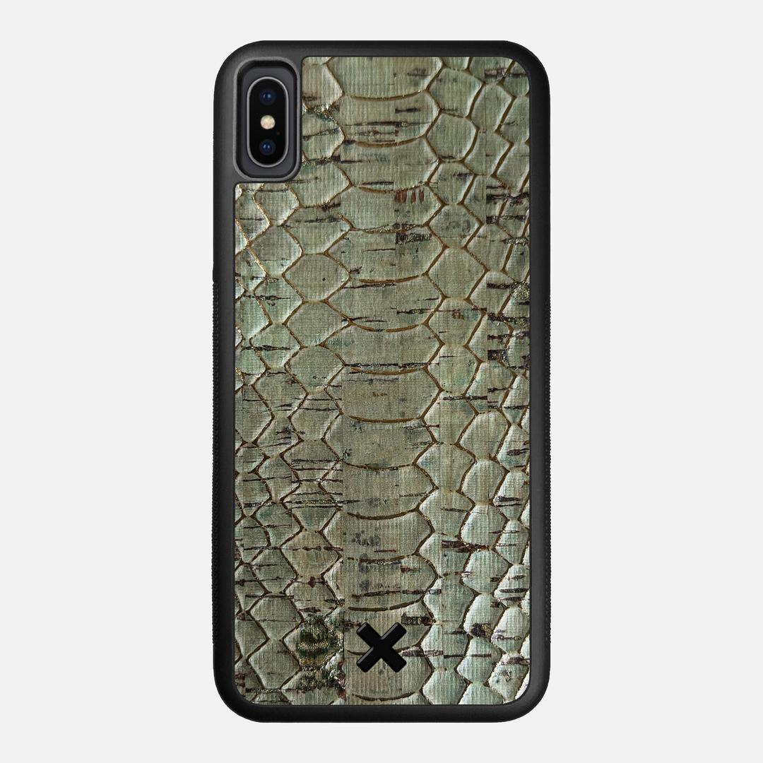 Python Cork Case for the Apple iPhone XS Max featuring a Genuine Cork backer with the Keyway X Mark#Phone Model_iPhone XS Max