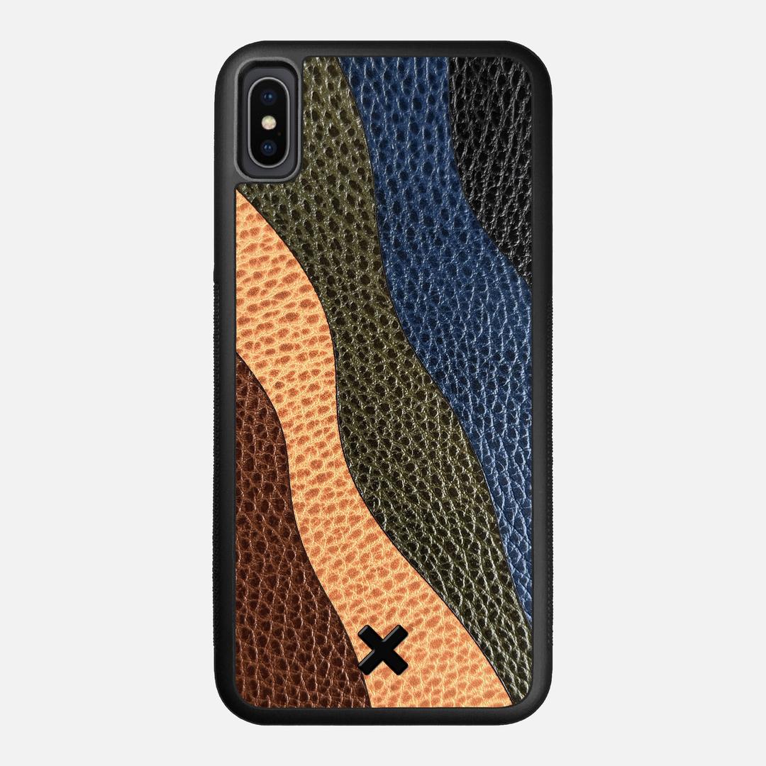 Sable Leather Case for the Apple iPhone XS Max featuring a Genuine Leather backer with the Keyway X Mark#Phone Model_iPhone XS Max
