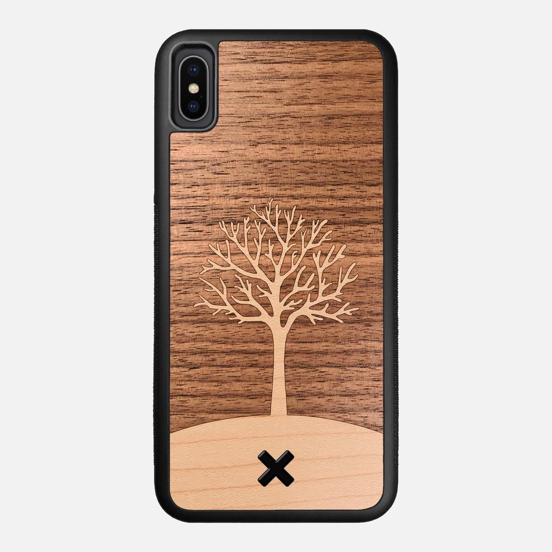 Tree of Life Case for the Apple iPhone XS Max featuring a Maple and Walnut Wood backer with the Keyway X Mark#Phone Model_iPhone XS Max