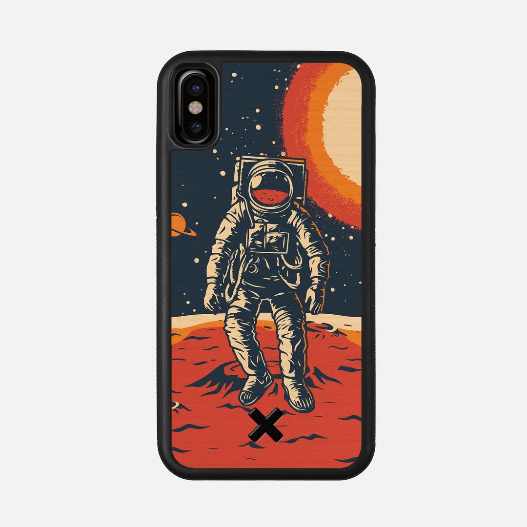 Cosmo Case for the Apple iPhone X featuring a UV Printed Wenge Wood backer with the Keyway X Mark#Phone Model_iPhone X