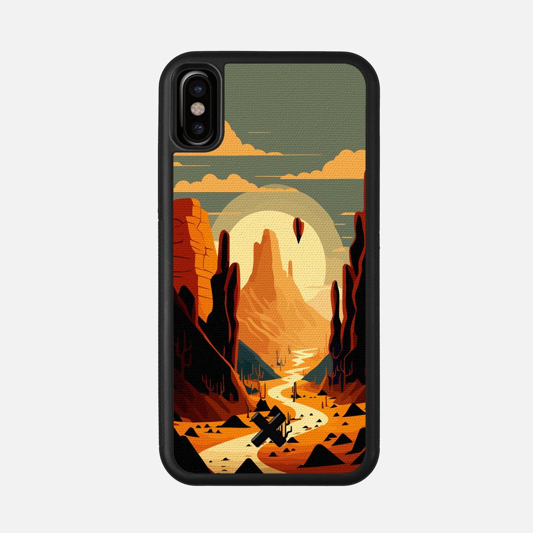 Terra Case for the Apple iPhone X featuring a UV Printed Cotton Canvas backer with the Keyway X Mark#Phone Model_iPhone X