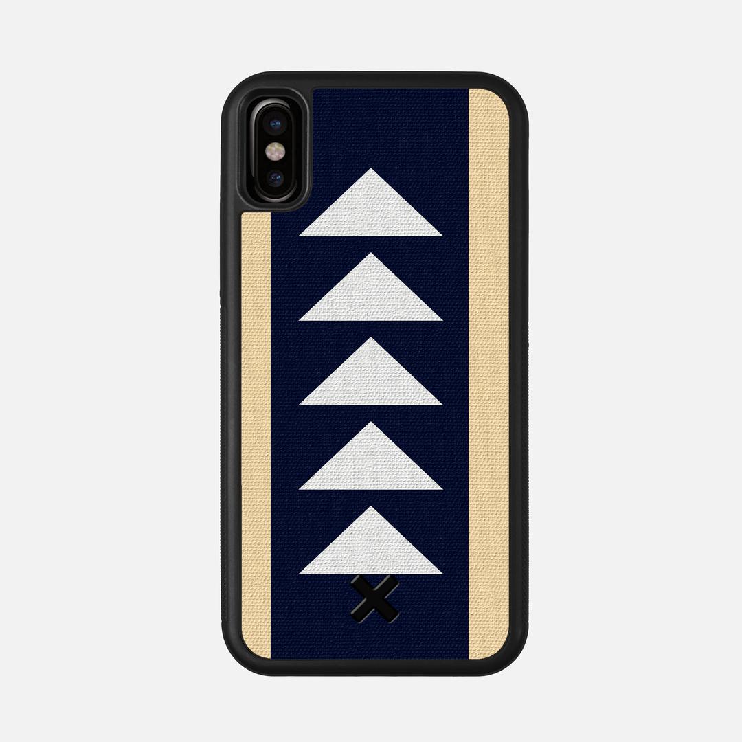 Track Case for the Apple iPhone X featuring a UV Printed Cotton Canvas backer with the Keyway X Mark#Phone Model_iPhone X