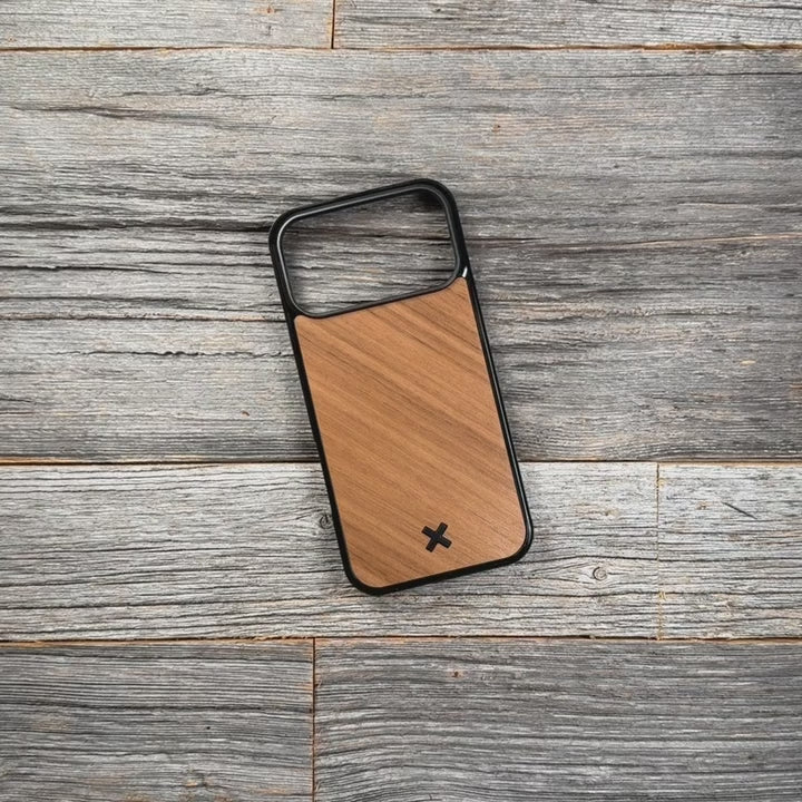 Walnut Pure Wood Phone Case | iPhone 17 & Galaxy S26 | Keyway
