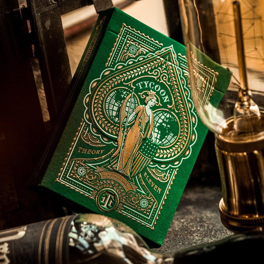 KEYWAY | Theory 11 - Green Tycoon Premium Playing Cards Detailed Embossing
