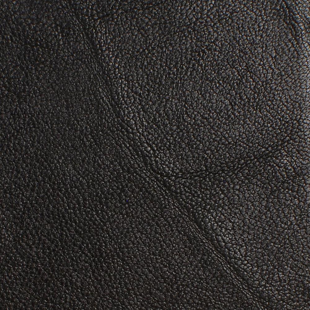Zoomed in detailed shot of the Blank Black Leather iPhone 11 Pro Max Case by Keyway Designs
