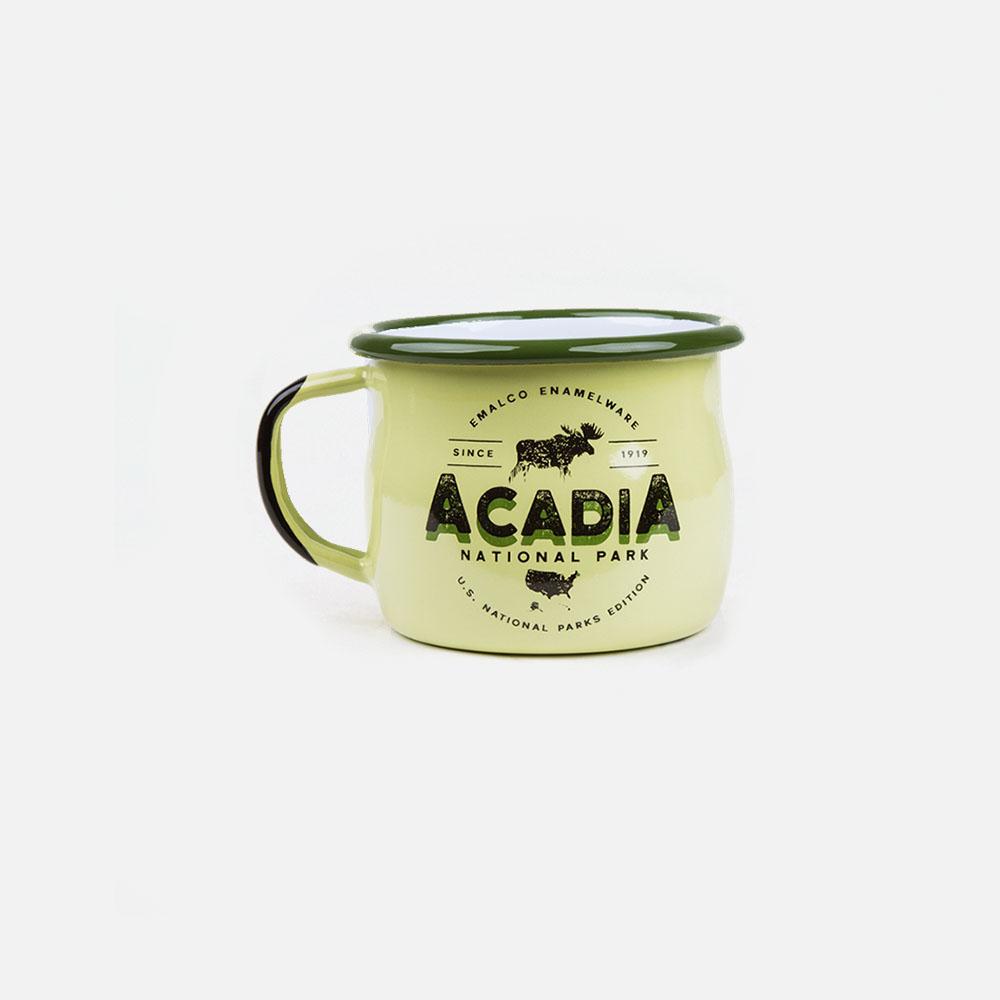 KEYWAY | Emalco - Acadia Bellied Enamel Mug, Handcrafted by Artisans in Poland, Front View