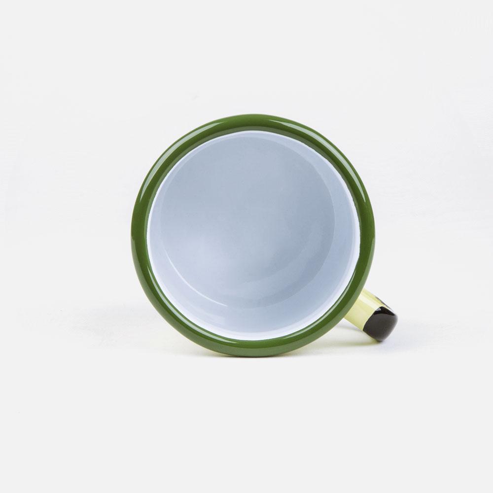 KEYWAY | Emalco - Acadia Bellied Enamel Mug, Handcrafted by Artisans in Poland, Inside View