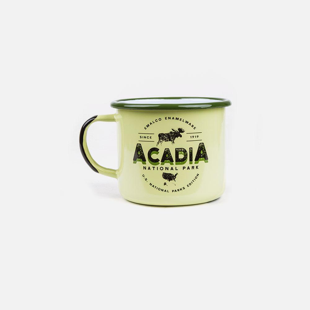 KEYWAY | Emalco - Acadia Large Enamel Mug, Handcrafted by Artisans in Poland, Front View