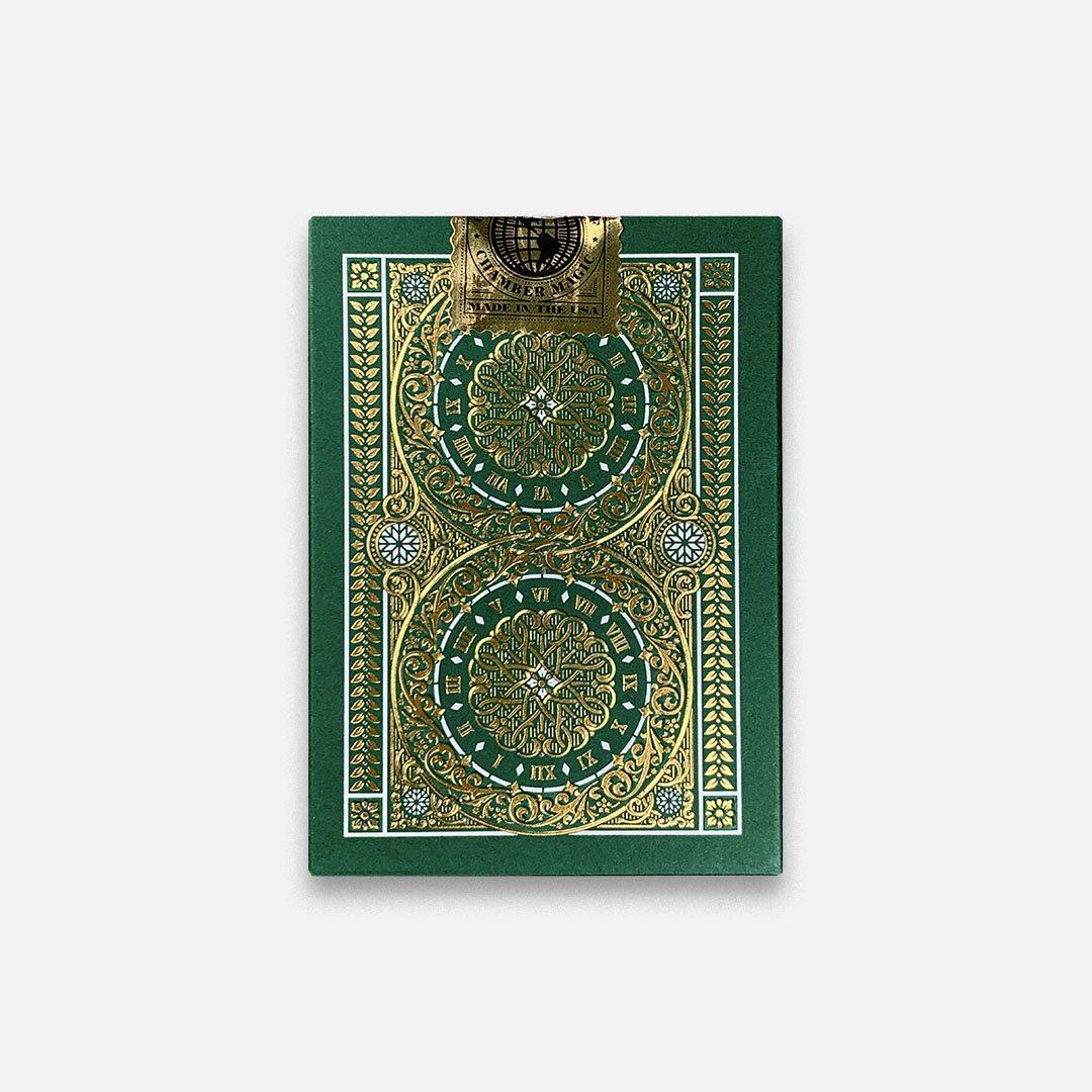 KEYWAY | Theory 11 - Green Tycoon Premium Playing Cards Flat Back View