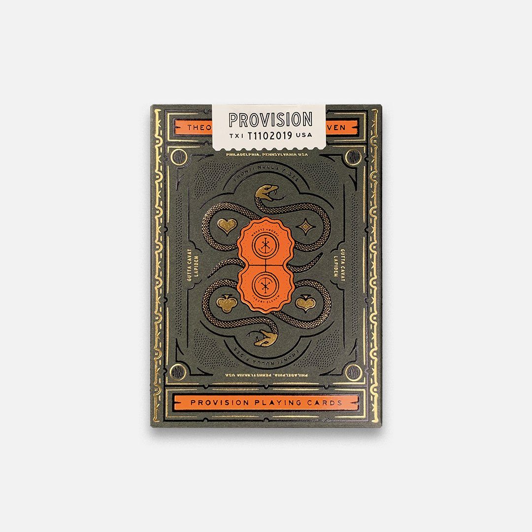 KEYWAY | Theory 11 - Provision Premium Playing Cards Flat Back View