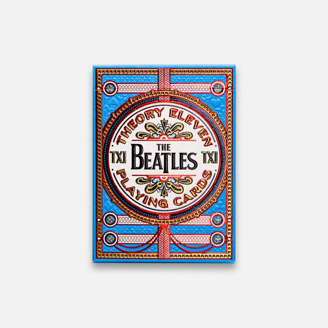 KEYWAY | Theory 11 - The Beatles Blue Premium Playing Cards Flat Front View